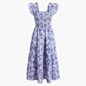 Hill House Nap Dress in Violet Floral Pattern XS